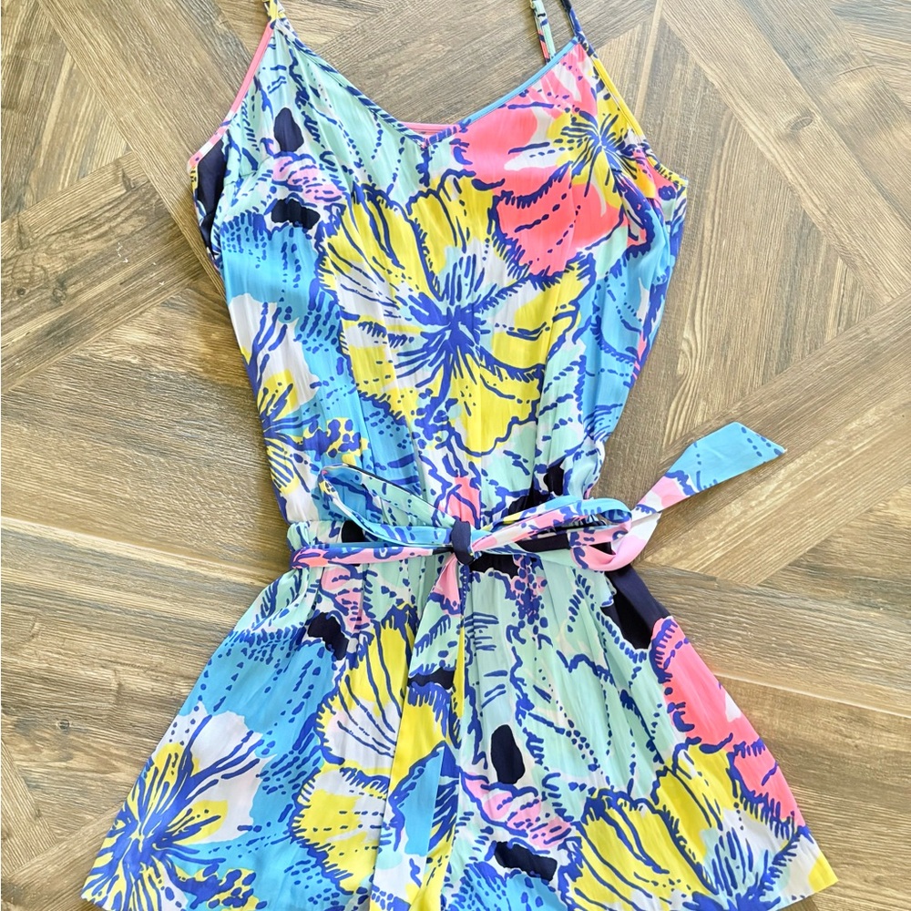 Lilly Pulitzer Deanna Tank Top Romper Jumpsuit Medium